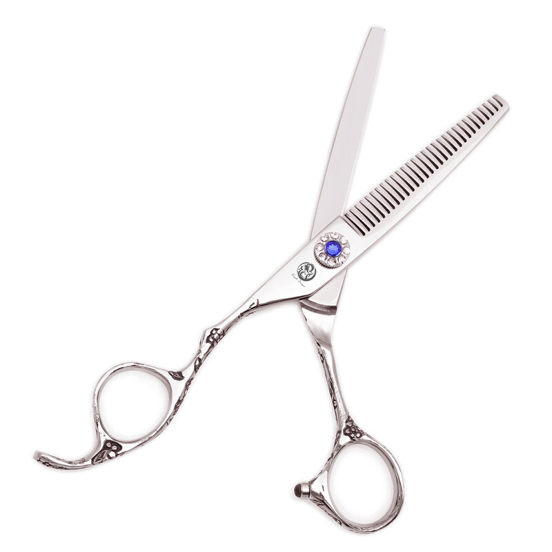 Ψαλίδι κομμωτηρίου Left-hand Purple Dragon Χονδρικό ψαλίδι κοπής 5,5" 6" Ψαλίδι αραίωσης Barber Scissors Set Z8002