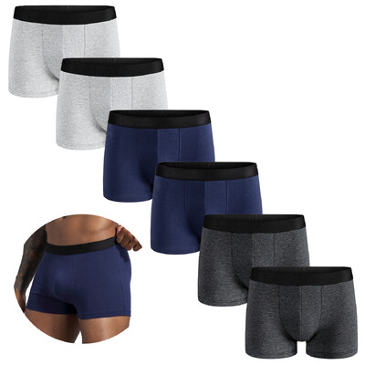 6db csomag 2024 Férfi Bugyi Pamut Fehérnemű Férfi márkájú boxer és alsónadrág For Homme Luxury Set Shorts Box Slip Kit