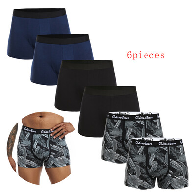 6db csomag 2024 Férfi Bugyi Pamut Fehérnemű Férfi márkájú boxer és alsónadrág For Homme Luxury Set Shorts Box Slip Kit