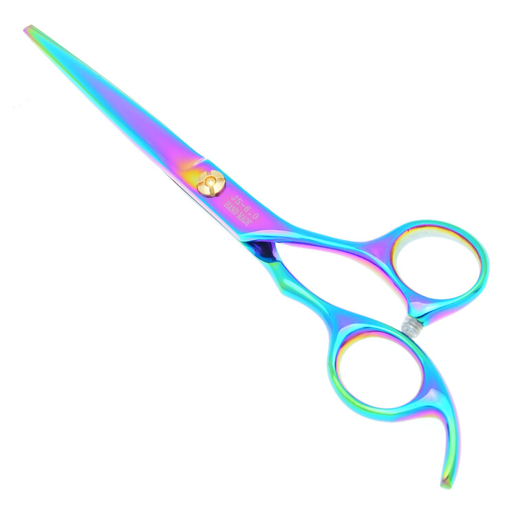 Πολύχρωμο ψαλίδι κοπής μαλλιών Sakura 6,0" 5,5" για κομμωτήρια Japan Steel Barbers Hair Scissor Salon Ψαλίδι αραίωσης A0171H