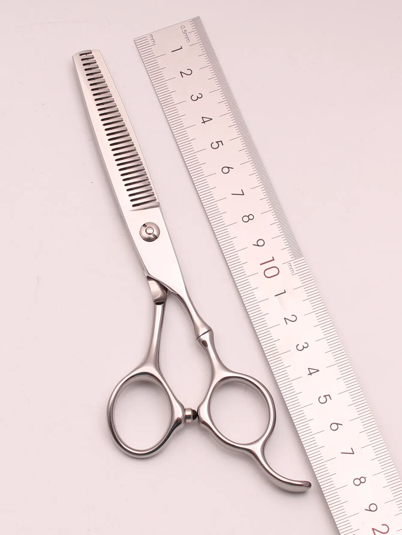 2Pcs 6.0" Ανοξείδωτο επαγγελματικό ψαλίδι μαλλιών κανονικό ψαλίδι ψαλίδι αραιωτικό ψαλίδι κομμωτικής ψαλίδι κουρείο C9030