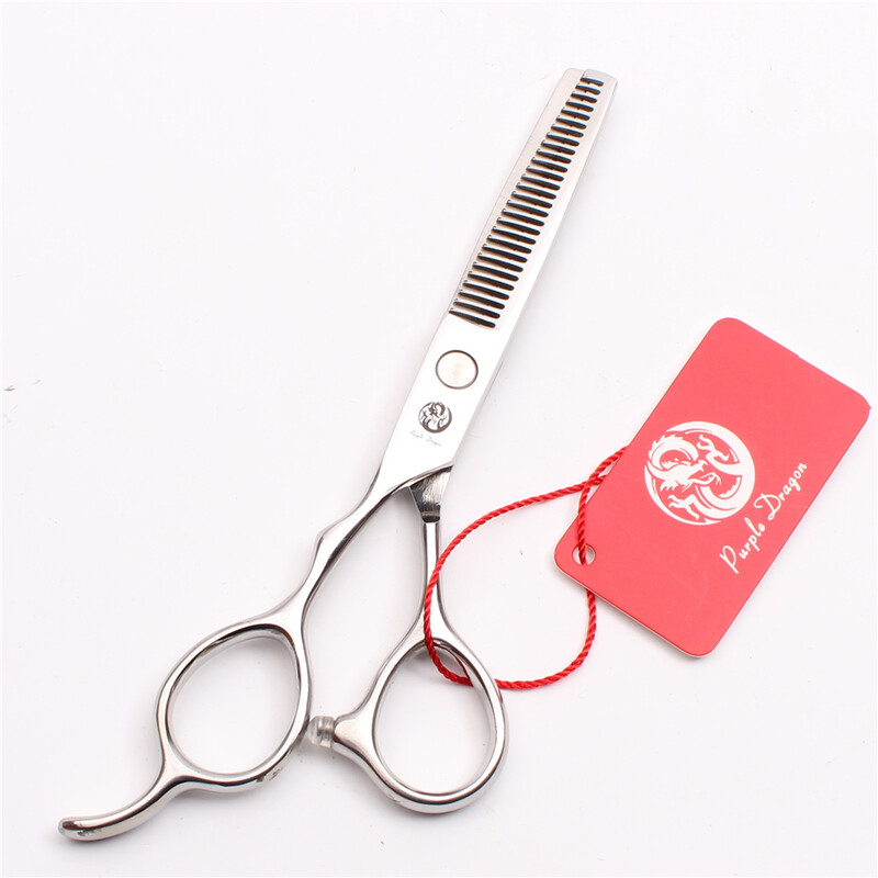Left Hand 5,5" Purple Dragon Barber Shop Ασημένιο ψαλίδι κοπής ψαλίδι αραίωσης Επαγγελματικό εργαλείο styling μαλλιών ψαλίδι Z8000