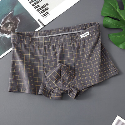 EXILIENS Plaid 3db Pamut Boxer Férfi Fehérnemű Légáteresztő férfi Boxer Cuecas Masculinas BoxerRövid nadrág Férfi Bugyi Méret M-3XL XS636
