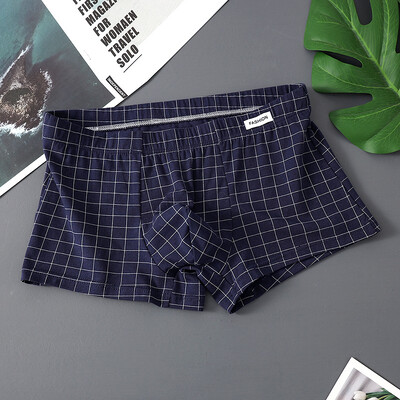 EXILIENS Plaid 3db Pamut Boxer Férfi Fehérnemű Légáteresztő férfi Boxer Cuecas Masculinas BoxerRövid nadrág Férfi Bugyi Méret M-3XL XS636