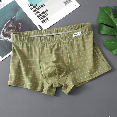 EXILIENS Plaid 3db Pamut Boxer Férfi Fehérnemű Légáteresztő férfi Boxer Cuecas Masculinas BoxerRövid nadrág Férfi Bugyi Méret M-3XL XS636