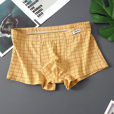 EXILIENS Plaid 3db Pamut Boxer Férfi Fehérnemű Légáteresztő férfi Boxer Cuecas Masculinas BoxerRövid nadrág Férfi Bugyi Méret M-3XL XS636