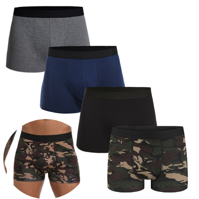 4db csomag Fekete Boxer 2024 Férfi Bugyi Pamut Fehérnemű Férfi márkájú boxer és alsónadrág For Homme Luxury Set Shorts Box Slip Kit