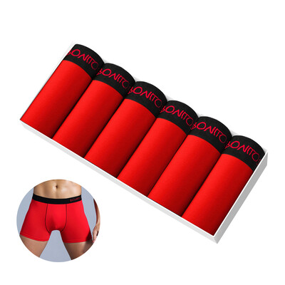6 db fehér boxer férfi szexi alsónadrág márkák fehérnemű Férfi boxer rövidnadrág pamut férfi bugyi férfi boxer szett