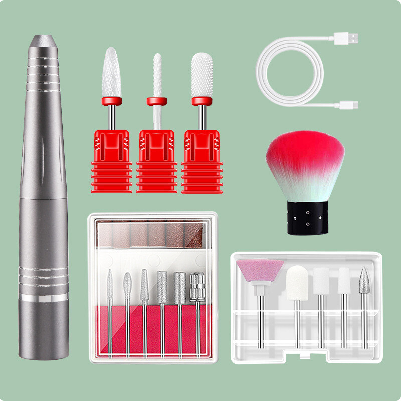 Nagų valiklis, 30 000 RPM, ypač ilgas baterijos veikimo laikas, nagų lako valiklis