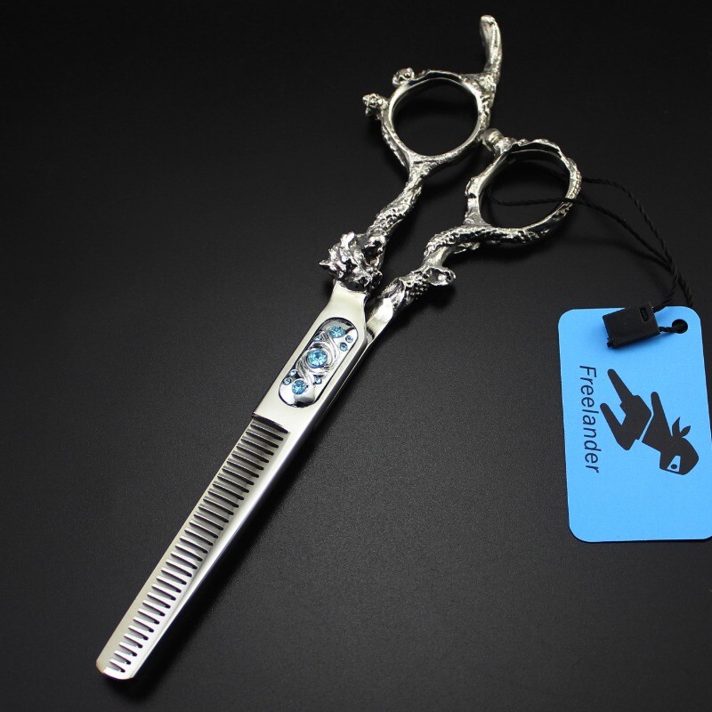 επαγγελματική Ιαπωνία 440c χάλυβας 6 ιντσών κεφαλή ταύρου ψαλίδι κοπής μαλλιών κούρεμα αραίωση κουρέας ψαλίδι κομμωτικής κοπής