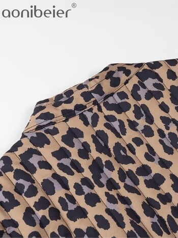 Aonibeier Leopard Print Γυναικείο Γιλέκο Traf Καλοκαιρινό Αμάνικο Ανοιχτό Μπροστινό Χαλαρό Καπιτονέ τζάκετ Γυναικείο Crop Top Y2K Γιλέκο