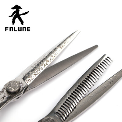 Fnlune 6 VG-10 Professional Hairdressing Scissors Salon Barber Accessories Haircut Machine Ψαλίδι Αραίωσης Κομμωτηρίου