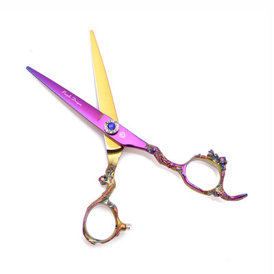 Purple Dragon Professzionális Hajolló 6" Japan 440C Hajvágó Olló Vékonyító Olló Borbély Olló Dropshipping Z9003