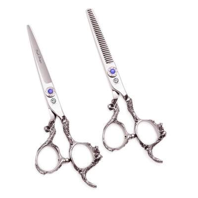 Purple Dragon Professzionális Hajolló 6" Japan 440C Hajvágó Olló Vékonyító Olló Borbély Olló Dropshipping Z9003