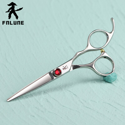 FnLune 5,5 ιντσών VG-10 Professional Hair Salon Scissors Cut Barber Tool Haircut Shear Hairdressing Scissors Imported Ruby Bearing