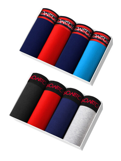 8db Boxer rövidnadrág Férfi Bugyi Homme Alsónadrág Boxernadrág Slip fehérnemű férfi pamut férfi szexi szett Calecon Lot Box luxus
