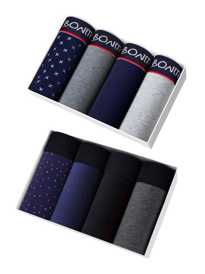 8db Boxer rövidnadrág Férfi Bugyi Homme Alsónadrág Boxernadrág Slip fehérnemű férfi pamut férfi szexi szett Calecon Lot Box luxus