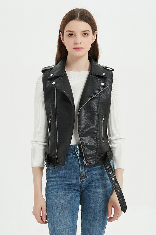 Sieviešu ielas apģērbs, mīksta PU veste, liela izmēra 5XL, mākslīgās aitādas mētelis Moto Biker veste bez piedurknēm ādas jaka