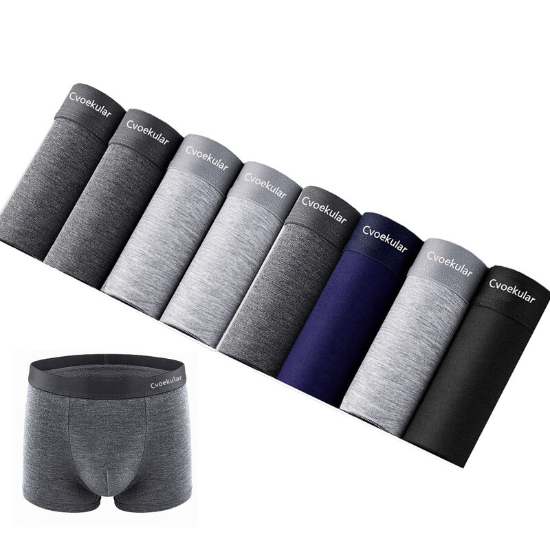 Cvoekular 4/8gab Man Boxer Apakšveļa Sous Vetement Homme Biksītes Bokserki Meskie Šorti Seksīga apakšveļa Augstas kvalitātes apakšbikses
