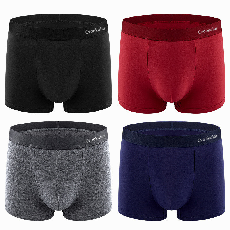 Cvoekular 4/8gab Man Boxer Apakšveļa Sous Vetement Homme Biksītes Bokserki Meskie Šorti Seksīga apakšveļa Augstas kvalitātes apakšbikses