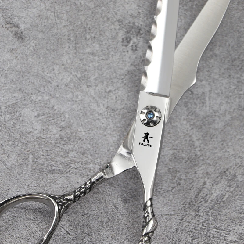 FnLune 6 6,5 colio 9Cr18MoV profesionalių kirpyklų žirklių kirpimo kirpyklų įrankiai kirpimo retinimo kirpimo kirpyklos žirklių rinkinys