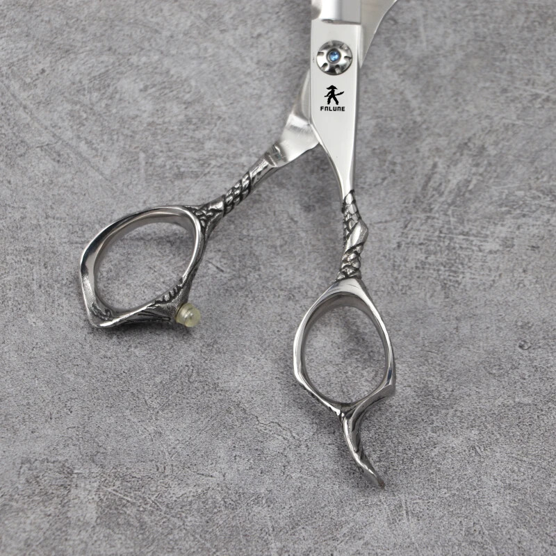 FnLune 6 6,5 colio 9Cr18MoV profesionalių kirpyklų žirklių kirpimo kirpyklų įrankiai kirpimo retinimo kirpimo kirpyklos žirklių rinkinys