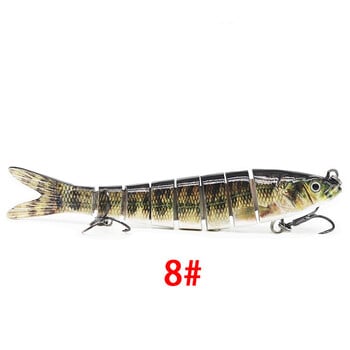 Luya bionic Multi Section Fish Lure 8 Sections Broken Section Hard Bait Fabric Multi Section Fish 13,5cm/10cm Fishing Tackle Factory