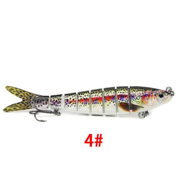 Luya bionic Multi Section Fish Lure 8 Sections Broken Section Hard Bait Fabric Multi Section Fish 13,5cm/10cm Fishing Tackle Factory