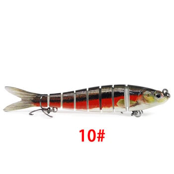 Luya bionic Multi Section Fish Lure 8 Sections Broken Section Hard Bait Fabric Multi Section Fish 13,5cm/10cm Fishing Tackle Factory