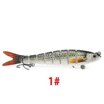 Luya bionic Multi Section Fish Lure 8 Sections Broken Section Hard Bait Fabric Multi Section Fish 13,5cm/10cm Fishing Tackle Factory