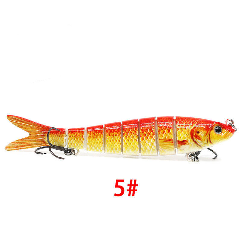 Luya bionic Multi Section Fish Lure 8 Sections Broken Section Hard Bait Fabric Multi Section Fish 13.5cm/10cm Fishing Tackle Factory