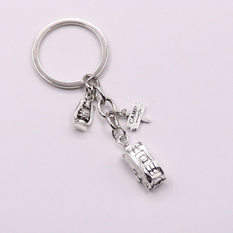 RV Pinecone Caravan Guide Sign Camping Light Outdoor Nature Camping Vacation Keychain