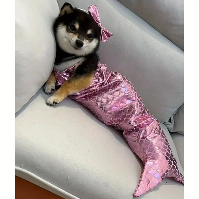 Kaķu Helovīna kostīmi Mirdzoši Cosplay Suņu apģērbi Apģērbs mazam kaķēnam dzimšanas dienas ballītei ģērbšanās mājdzīvnieku kostīmi Cos