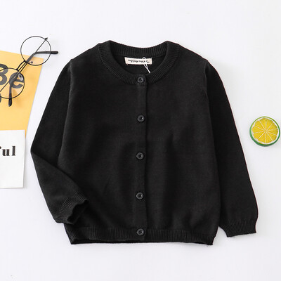 Πουλόβερ άνοιξης & φθινοπώρου για βρεφικά κορίτσια Ζακέτες Basic βαμβακερά Παιδικά ρούχα Αγόρια Πλεκτά Πουλόβερ Κόκκινη Παιδική Ζακέτα Μασίφ