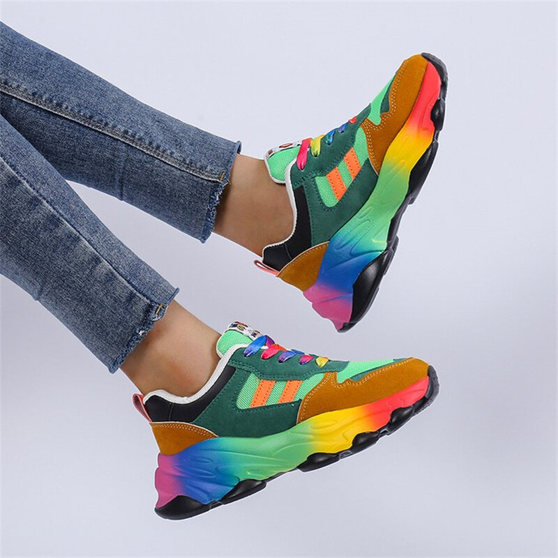 Pantofi de dama Pantofi ocazional marime mari, colorati de lux, cu siret, piele ultra fibra, pantofi de dama pantofi de plimbare in aer liber