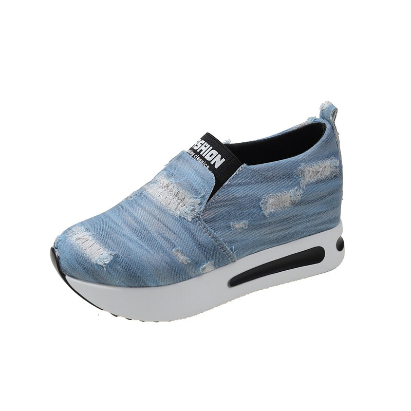 Sporta kurpes Sieviešu vulkanizēti apavi Tendence Plate no Ķīļi Skriešana Ikdienišķa Džinsa Ērts Modes Meiteņu ubaga apģērbs