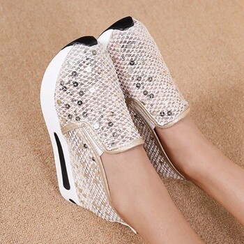 Γυναικεία Loafers Παπούτσια Comfy Flats Παπούτσια που αναπνέουν Σφήνες Χοντρή σόλα για υπαίθρια παπούτσια αναψυχής Dressy Comfort Γυναικεία αθλητικά παπούτσια