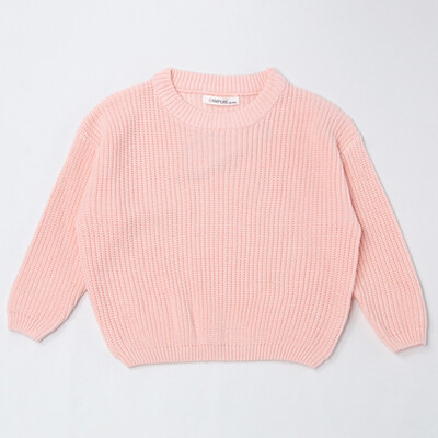 Pulovere de culoare pură pentru copii, băieți, fete, pulovere, toamnă, pentru copii, fete, cu mâneci lungi, color caramel, tricot, pentru copii