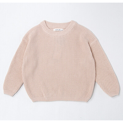 Pulovere de culoare pură pentru copii, băieți, fete, pulovere, toamnă, pentru copii, fete, cu mâneci lungi, color caramel, tricot, pentru copii