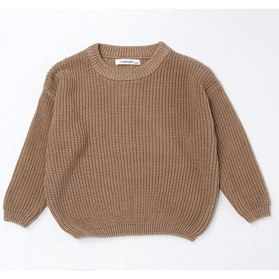 Pulovere de culoare pură pentru copii, băieți, fete, pulovere, toamnă, pentru copii, fete, cu mâneci lungi, color caramel, tricot, pentru copii