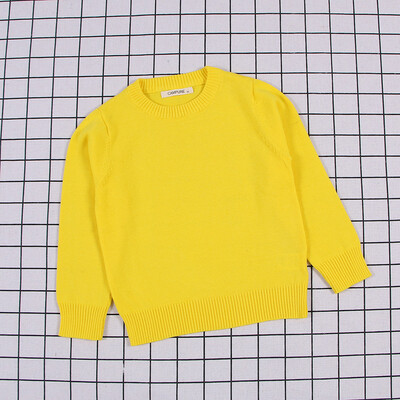 Pulovere de culoare pură pentru copii, băieți, fete, pulovere, toamnă, pentru copii, fete, cu mâneci lungi, color caramel, tricot, pentru copii