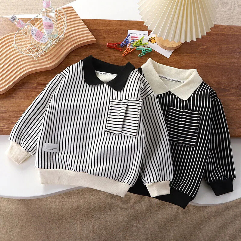 Hanorace de iarnă pentru băieți, plus topuri din catifea pentru copii, cu mânecă lungă, pulovere pentru copii, calduri groase, băieți, fete, cămăși polo haine