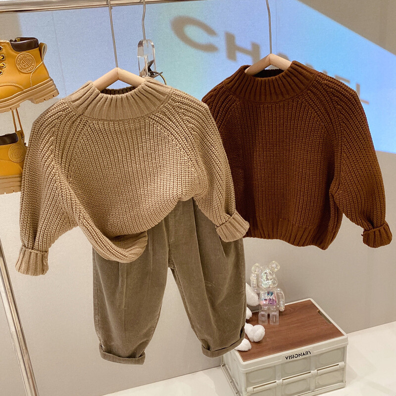 Adīts džemperis pavasara rudens ikdienas sporta apģērba mētelis 1-8 gadus veciem zēniem meitenēm 2023 mode Jauna korejiešu versija bērnu apģērbs