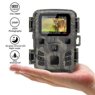 Hunting Trail Camera 24MP 1080P Outdoor Wildlife Cameras Surveillance Night Vision Photo Traps Mini301