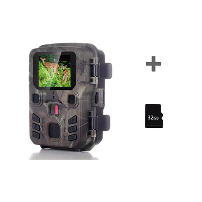 Cameră de vânătoare 24MP 1080P Camere pentru animale sălbatice în aer liber Supraveghere Viziune nocturnă Capcane foto Mini301