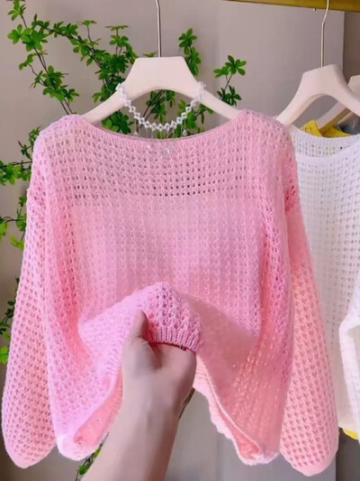 Divatos felsők, 2024 női pulóverek, hosszú ujjú, o-nyakú pulóver, húzós női, vékony kivágású, kötött, vágott pulóver Sueter Mujer