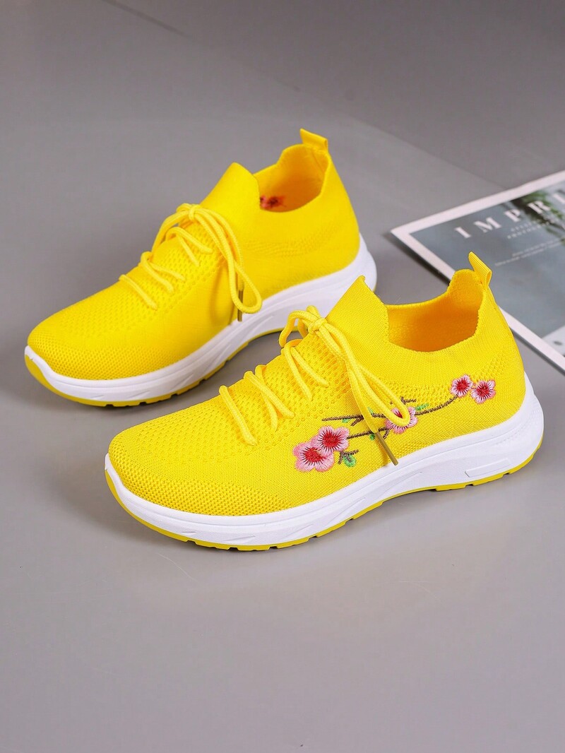 Tavaszi új női sportcipő, divatos, légáteresztő, könnyű, csúszásmentes, kopásálló, alkalmi sportcipő, lapos cipő