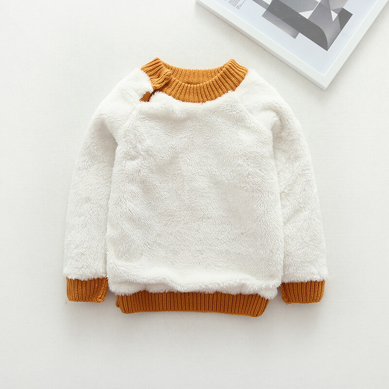 DIIMUU Iarnă Fete Băieți Pulovere Bebeluși Copii mici Paltoane calde de lână Copii Pulovere casual Copii Tricotat Topuri îmbrăcăminte exterioară din bumbac