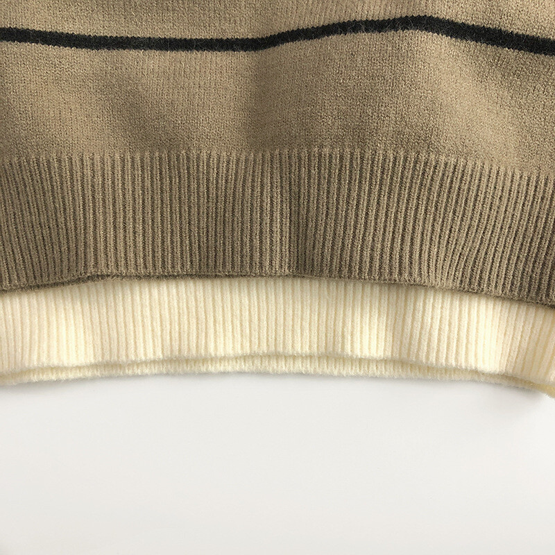 Pulover pentru copii 2024 nou pulover coreean de toamnă iarnă modă Treasure Stripe pulover de bază tricotat