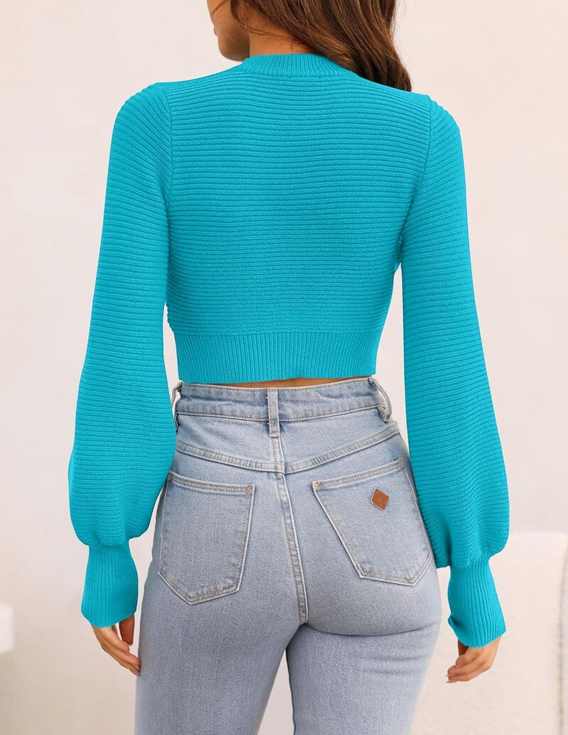 2024 Pulover decupat pentru femei, toamnă, cu gât simulat, iarnă, noua femeie, elegant, cu mânecă lungă, pulover din tricot cu nervuri moale, pulover casual Topuri